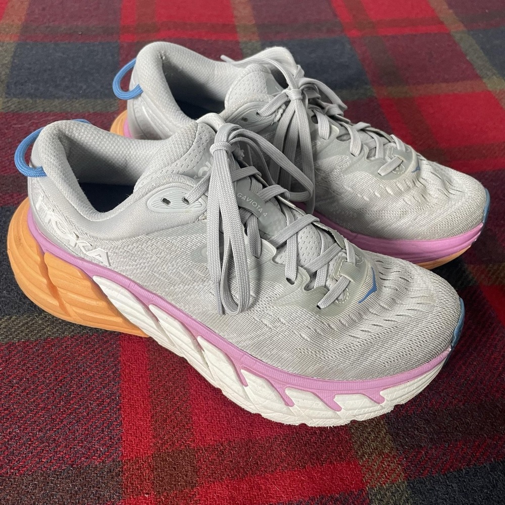 Hoka One One Gaviota 4 Shoes Womens Size 7B Gray Support Road Running Sneakers